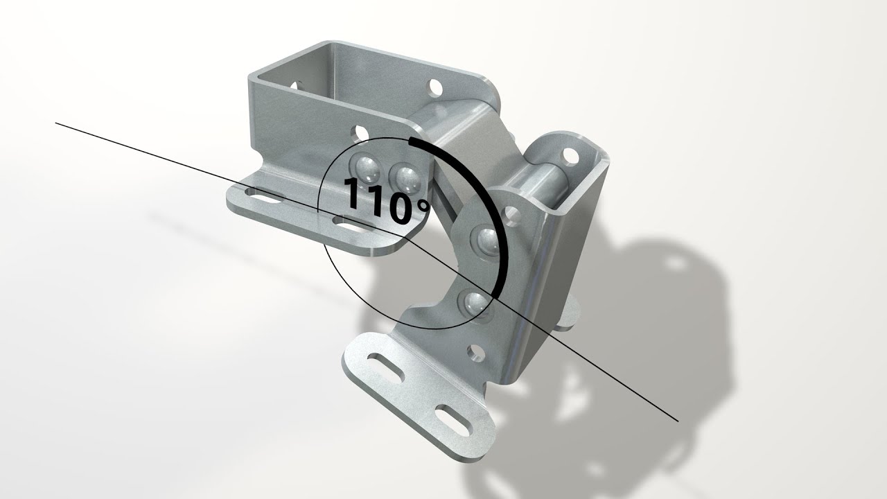 New Update Scharnier verborgen 110° opening zware uitvoering