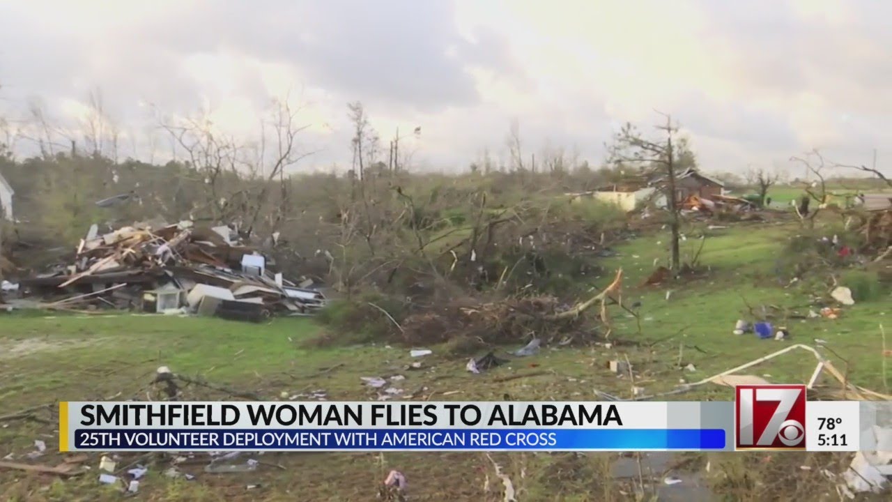 Smithfield woman flies to Alabama for tornadoes disaster relief