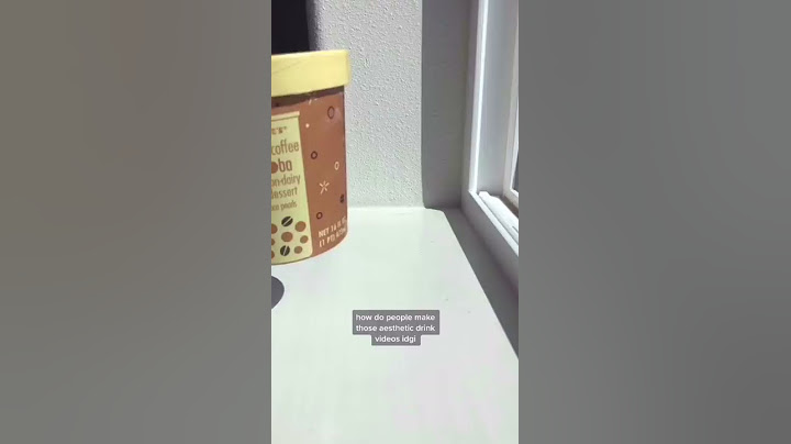 How do people make those aesthetic drink videos?