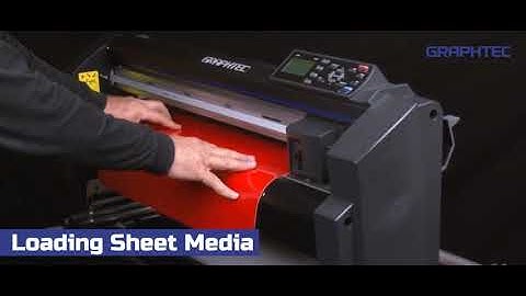 Graphtec FC8600 Series - How to Load Sheet Media