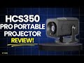 HCS350 Pro Portable Home Projector Review: Legit Or Scam? Portable Movie Night Setup!