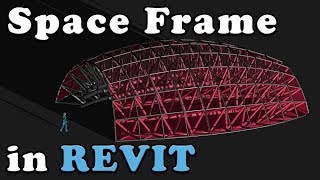 انشاء سبيس فريم على ريفيت | Space Frame in Revit