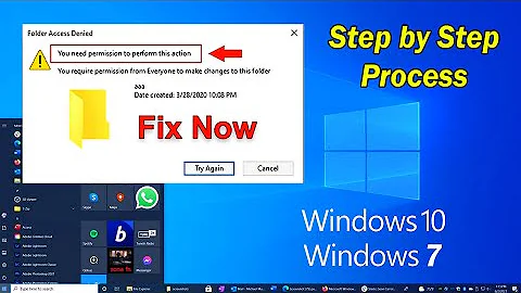 Delete any folder in windows 7 or 10 / Need Administrator Permission to delete 100% working