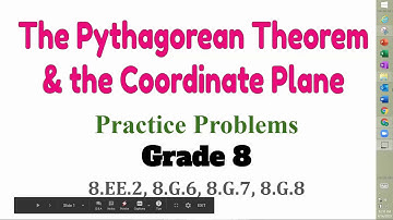 Pythagorean Theorem in the Coordinate Plane Practice