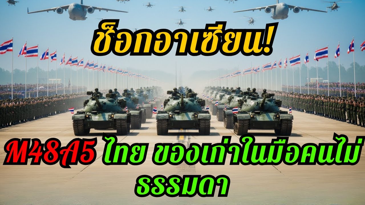 สื่ออาเซียนตะลึง! M48A5 ไทยเก่า แต่สนามจริงไม่เก่า