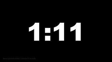 1 minute 11 seconds [71 secs] clock timer countdown || Alarm Focus