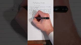 multiplying decimals notes