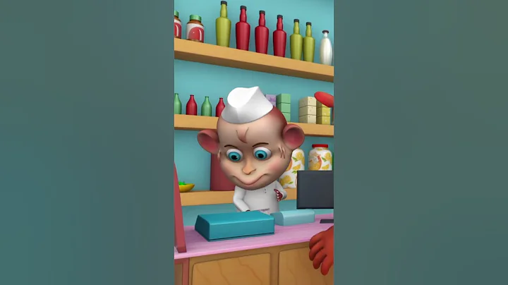 Ek Bandar Ne Kholi Dukan Kids Channel India #shorts #hindibalgeet #hindicartoon #babysongs #hindi