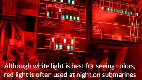 How colored light effects vision