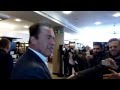Arnold Schwarzenegger meeting fans before his book signing in London