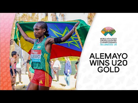 Alemayo dominates the field to defend U20 title | World Cross Country Championships Tallahassee 26