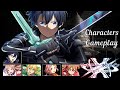 Sword Art Online: Variant Showdown - Геймплей всех на данный момент персов игры! + заявки на бетку!