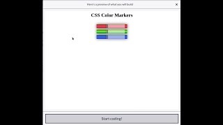 FreeCodeCamp 🌐 Responsive Web Design 🌐 Colored Markers 🌐 25,26,27