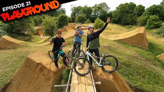 INVITING PRO MTB RIDERS TO ATTEMPT ALL THE JUMPS FIRST GO!! PLAYGROUND EP21