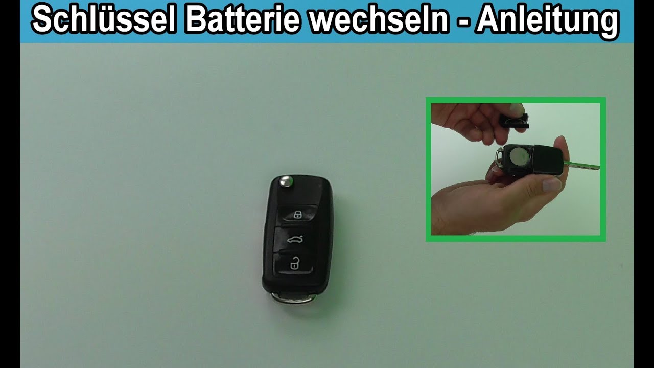 Skoda Octavia 3 Schlüssel Anlernen Nach Batteriewechsel Seat / VW / Skoda Autoschlüssel Batterie wechseln Anleitung / Golf