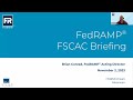 Federal Secure Cloud Advisory Committee (FSCAC) November 2 2023 Meeting Recording