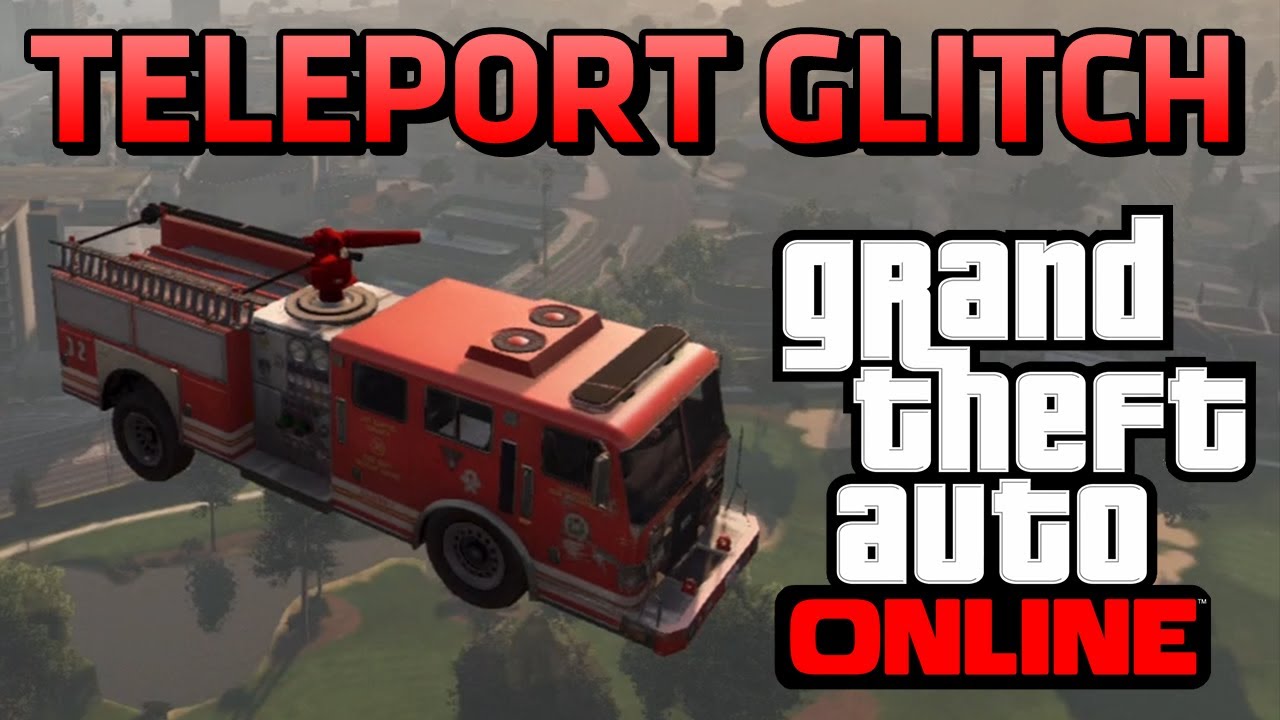 GTA 5 Online - Fire Truck Launch Glitch! - New Fire Truck Cannon