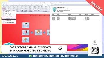 Cara Export Data Sales ke Excel di Program Apotek & Klinik 4.0