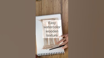 Easiest way to paint wooden texture (watercolor) #watercolortips#watercolorpainting #paintingideas