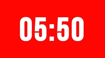 5 Minute 50 Second Timer With Alarm Without Music