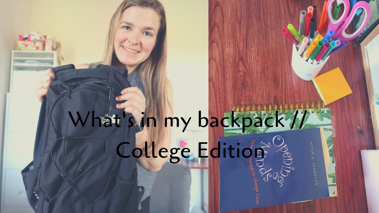 What's in my backpack // College Edition 2019 - YouTube