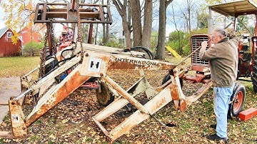 farm project day: 2000 loader installation on 656 tractor, chicken house & lumber delivery