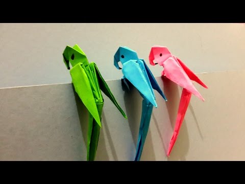 How to make Origami 3D Parrot - Best Origami Tutorial