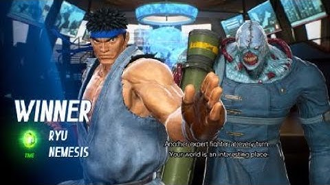 Request:Ryu/Nemesis Vs Thanos/Haggar|MARVEL VS. CAPCOM: INFINITE