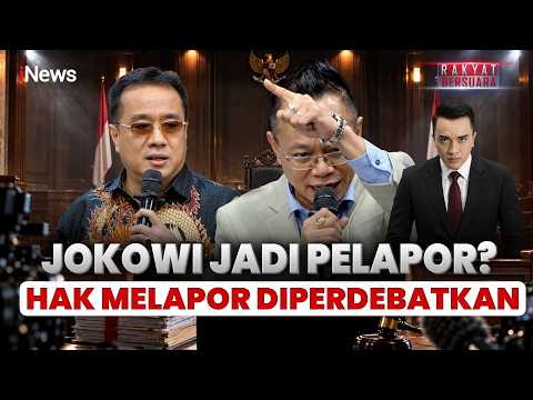 Jokowi's Role as Complainant Sparks Debate, Ade Darmawan vs. Legal Expert Trade Facts | Rakyat Be...