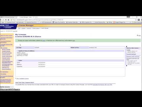 Ham FCC Electronic License
