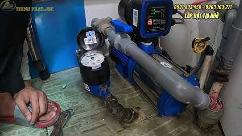 Lắp đặt máy bơm nước trợ lực đẩy cao hút nước từ đồng hồ thủy cục !