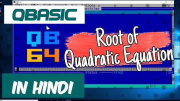 QBasic Program To Input Three Numbers After That Find Roots Of Quadratic Equation