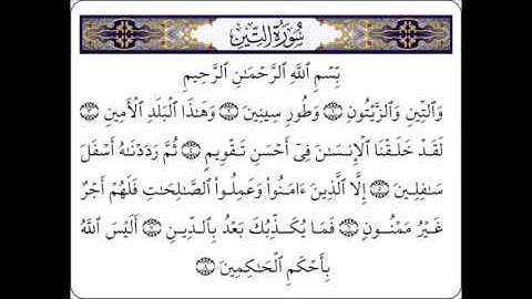 فهد الكندرى سوره التين
