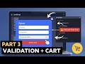 Real Time Coding Project Part 3 | Signup Duplicate Validation &amp; Add To Cart Handler | JavaScript