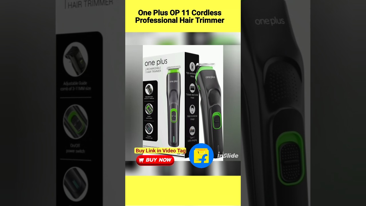 One PlusOP 11 Cordless Professional Hair Trimmer Titanium coated blade waterproof Trimmer 120 min