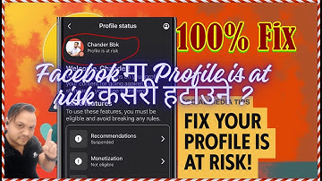 Fix Your profile is at risk || How to fix your Facebook profile is at risk problem