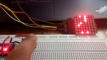Android Marshmallow Easter Egg Game on a MAX7219 8x8 LED Matrix