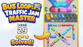 🚌 Bus Loop: Traffic Jam Master | Level 29 Walkthrough & Solution 🚦