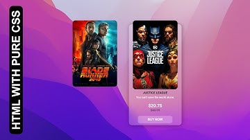 [ PROMO ] Movie card UI Design with HTML & Pure CSS | Spark Pleazer