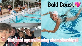 AUSTRALIAN AGE SWIMMING CHAMPIONSHIPS!! Gold coast vlog | meeting Kalyn ponga