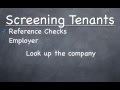 How To Screen Tenants - Landlord Tips For Beginners