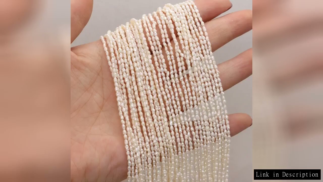 Natural Freshwater Pearl Beads Rice shape Loose isolation Beads For jewelry making DIY necklace brac