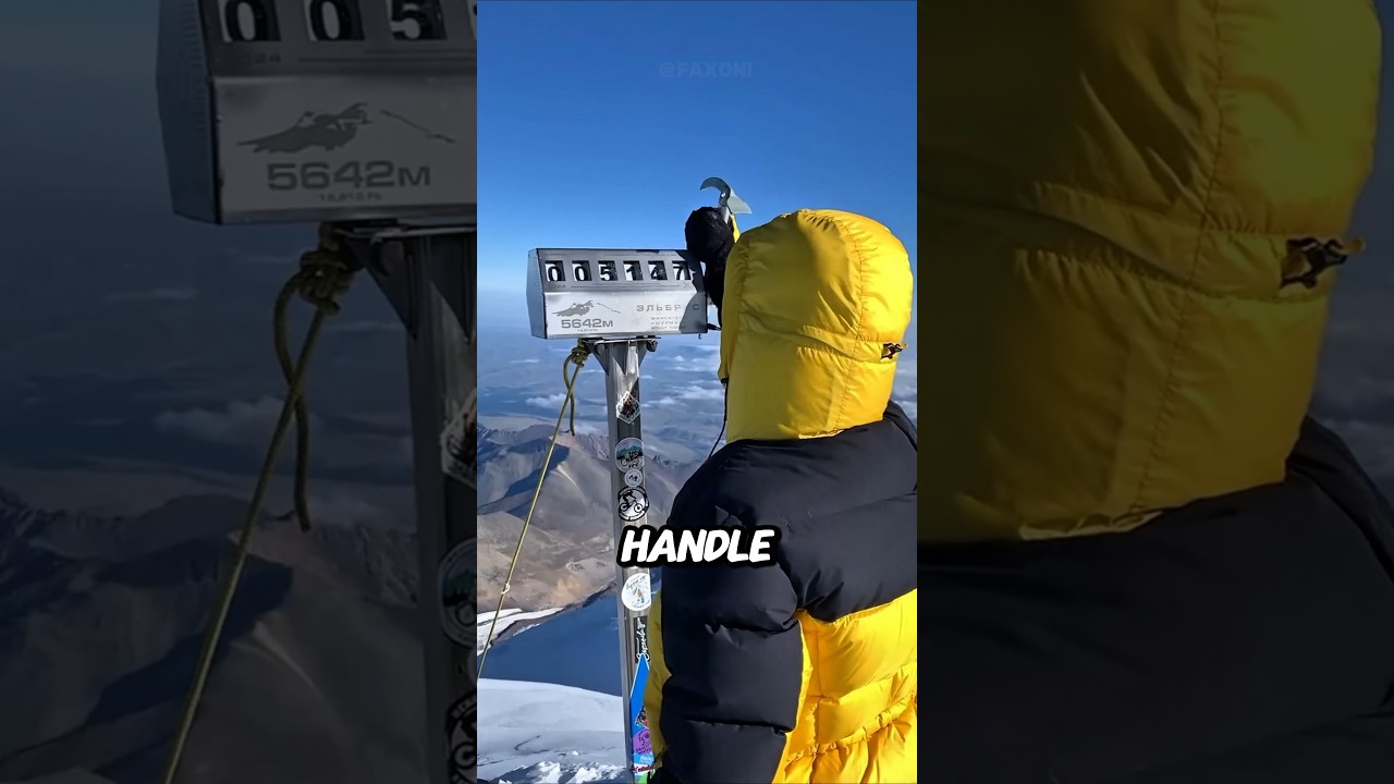 Pulling the Handle on Mount Elbrus! 😱