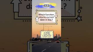 Which function returns current data in SQL? #sqlinterviewquestionsandanswers #sql#sqlshorts #sqltips