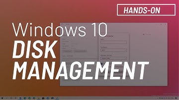 Windows 10 Manage Disks and Volumes settings demo