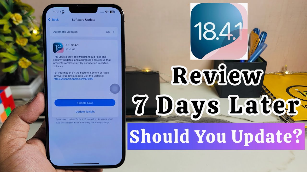 iOS 18.4.1 Review 7 Days Later | Should You Update to iOS 18.4.1? - YouTube