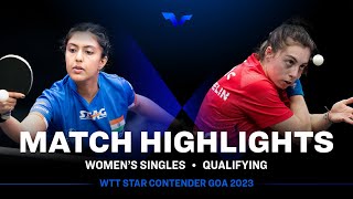 Ayhika Mukherjee vs Pauline Chasselin | WS Qual | WTT Star Contender Goa 2023