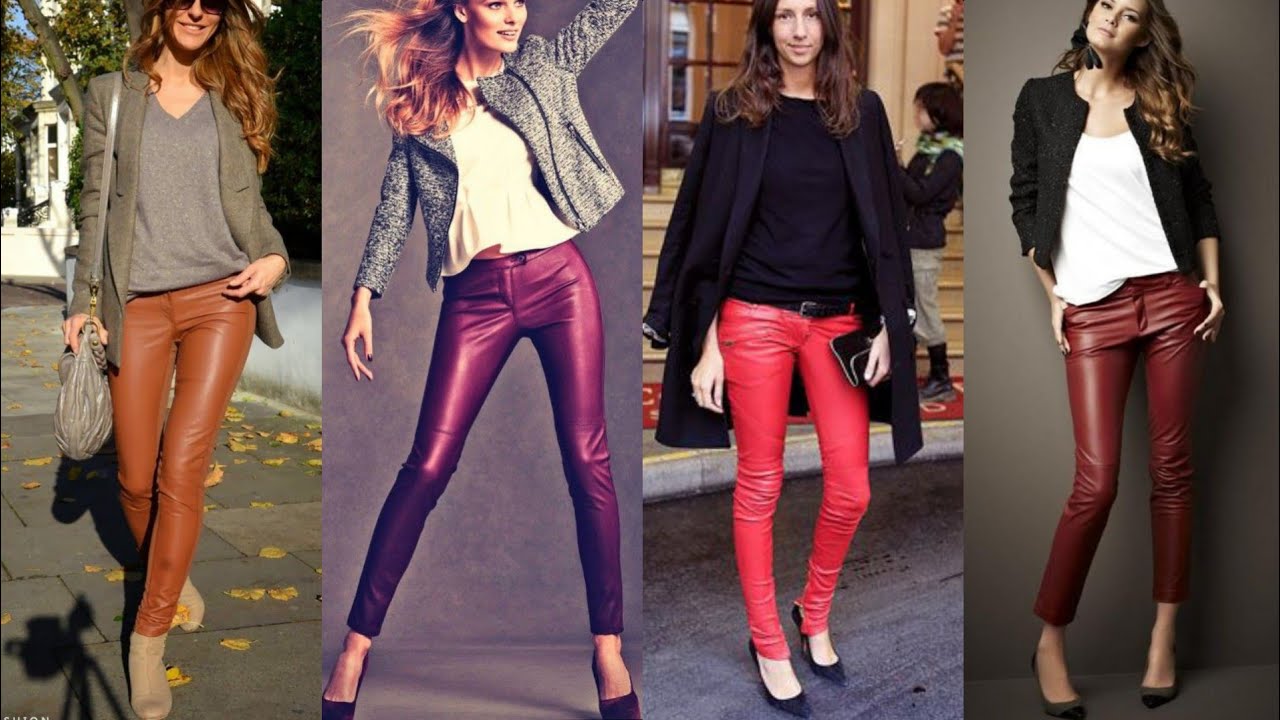 very luxurious and gorgeous designs of faux leather skinny leggings|how to Style leather outfits