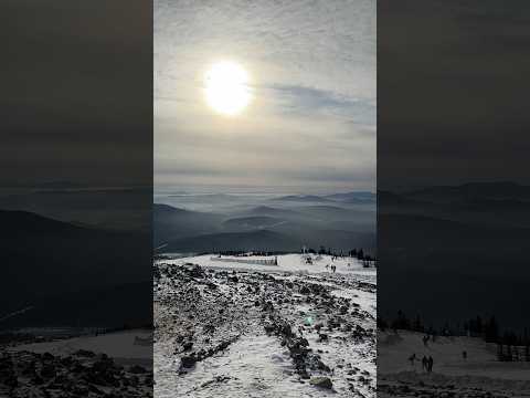 Здесь открываются лучшие виды на Шерегеш #snowboard #сноуборд #горнолыжка #шерегеш