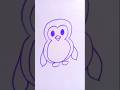 How to draw Penguin sketch step by step 🐧🐧🐧 #drawing #art #pencil #shortfeed